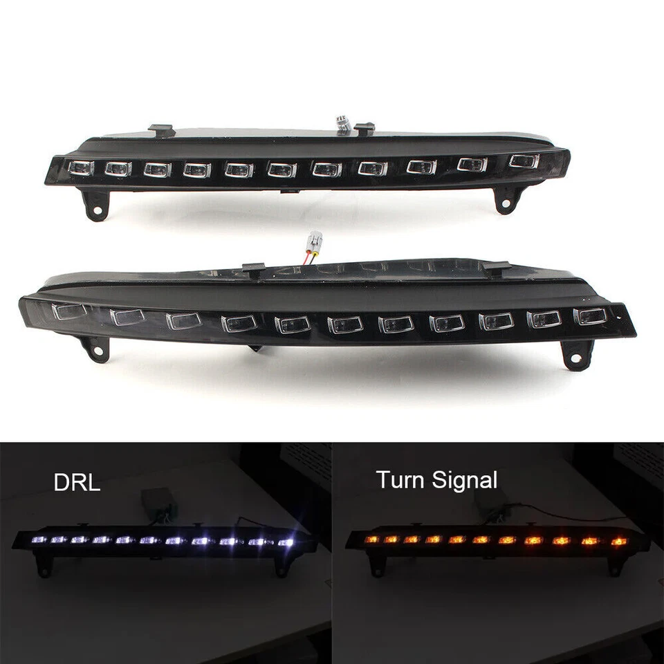 Paar LED DRL Tagfahrlicht Blinker Flackern Nebelscheinwerfer Lampe Für Audi Q7 - Bild 3 von 4