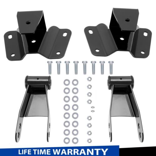 4" Drop Kit For Ford F150 F100 1973-1996 Leveling Lowering Shackles Hangers - Picture 2 of 22