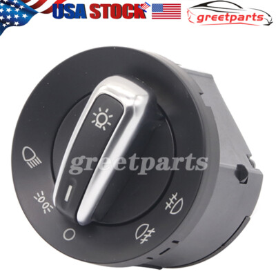 Euro Switch AUTO Headlight For VW Golf GTI MK5 MK6 Jetta Passat B6 Chrome 06-09