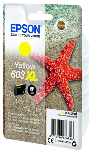 Epson 603XL   Tinte C13T03A44010 yellow 4ml Füllmenge - Bild 1 von 1
