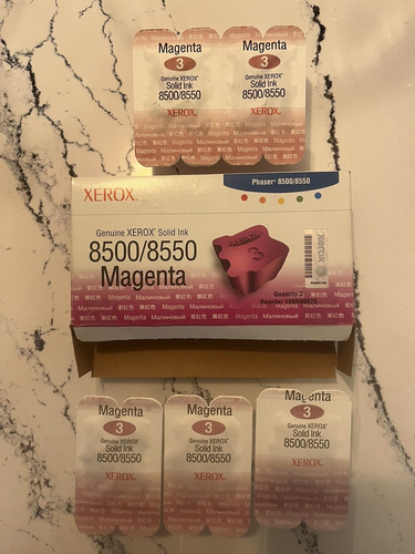 Phaser 8500/8550 Magenta Genuine Xerox Solid INK Sticks Open BOX 5 sticks total - Picture 3 of 6