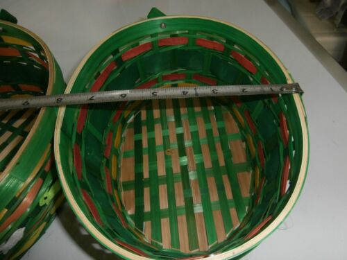 set of 3 Cottondale Easter round or oval bamboo basket - Picture 8 of 26