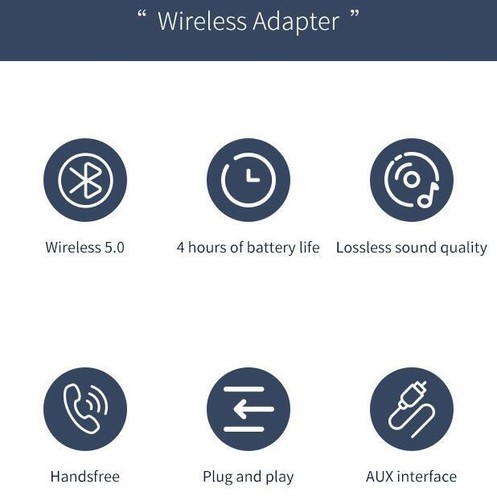 2IN1 Universal Bluetooth 5.0 Audio Transmitter Receiver Adapter With 3.5 Cable d - Afbeelding 13 van 17