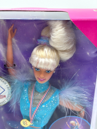 Muñeca Barbie Mattel Patinador Olímpico Patín + Spin EE. UU. Olympics 18501 años 90 De colección Reedición - Imagen 8 de 22