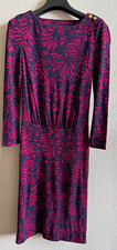 Tory Burch Dress Women's Size XS Burgundy Pink Navy EUC Floral