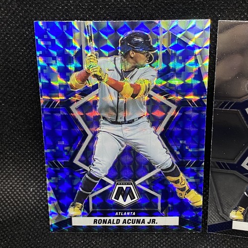Blue Camo! 🚨2022 Panini Prizm RONALD ACUNA JR Atlanta Braves & Base #158 - Picture 2 of 4