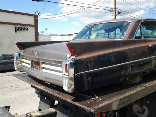 63 - 64 Cadillac DOOR HANDLE INNER 4876623 LEFT Original Used NICE USED CHROME - Picture 10 of 19