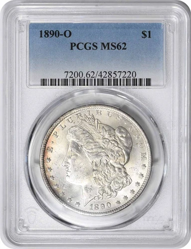 1890-O Morgan Silver Dollar MS62 PCGS