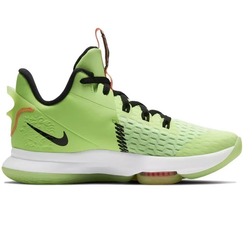 NEW w/DEFECT NIKE LEBRON WITNESS 5 "GRINCH" BASKETBALL CQ9380-300 LIME GLOW 10.5 - Picture 3 of 10
