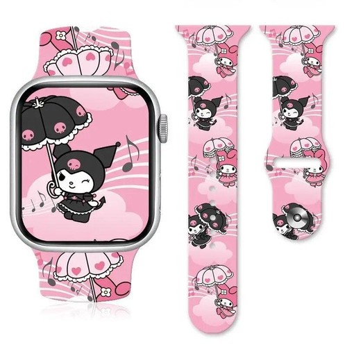 Correa de reloj Anime Sanrios My Melody Cinnamoroll Kuromi para Apple Watch 8765 Stra - Imagen 3 de 58