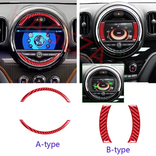 Carbon Fiber Console Navigation Screen Trim for MINI Cooper Countryman F60 17-23 - Afbeelding 2 van 41