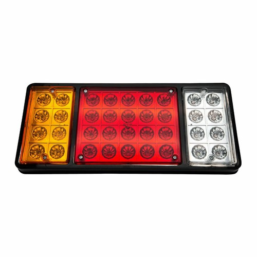 2x LED Rückleuchten mit 5 Funktionen Lauflicht Neon Effekt 12V LKW Anhänger - Zdjęcie 7 z 9