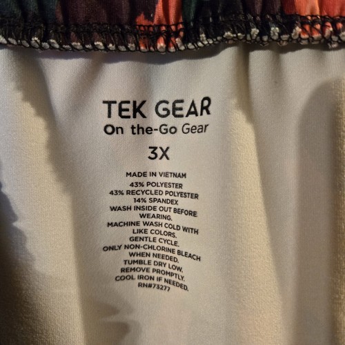 Tek Gear neu türkis gepunktet abstrakt Damenrock für unterwegs Active Wear 3X - Bild 6 von 7