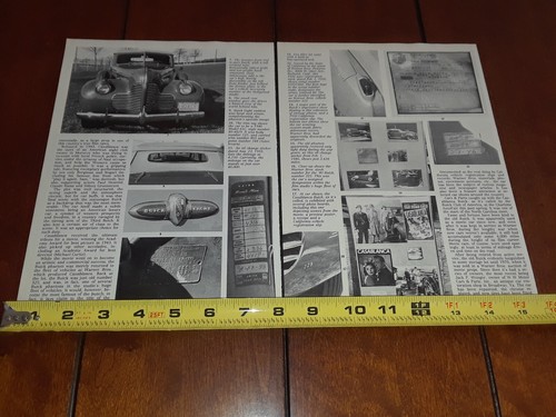 1940 BUICK PHAETON CASABLANCA MOVIE CAR ORIGINAL 1993 ARTICLE - Picture 5 of 12