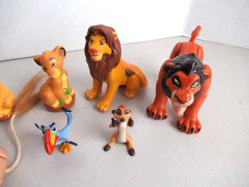 DISNEY LION KING Figure LOT Scar Simba Mufassa Pumbaa w/ Timone Rafiki Zazu - Picture 3 of 3