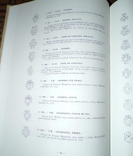 XRARE: 3 Vols Jewelers & Silversmith Marks "Dictionnaire Des Poincons Officiels" - Picture 4 of 9