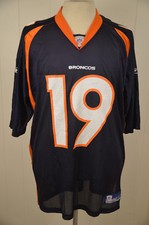 Reebok Denver Broncos Replica Jersey #19 Eddie Royal XXL Blue NFL Football