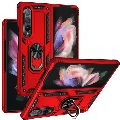 Coque rigide support anneau magnétique hybride pour Samsung Z Flip / Z Fold 3 4 5 6 - Photo 3 sur 7