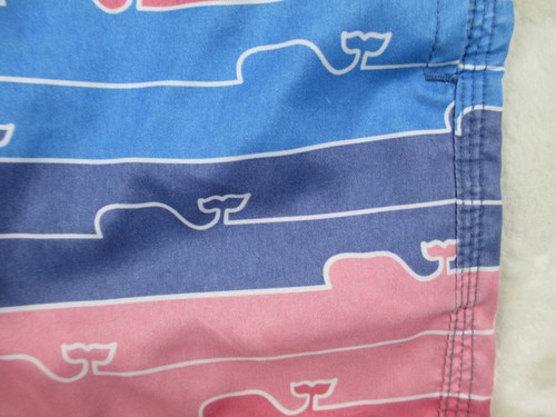 Vineyard Vines Swim Trunks Boys 6 Pink Whale Striped Swim Shorts Kids Youth - Picture 6 of 13