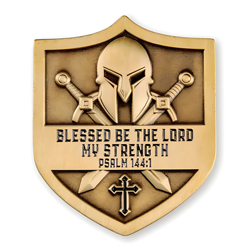 Iron Sharpens Iron Challenge Coin | Proverbs 27:17 | Man of God Shield Gift - Picture 7 of 8
