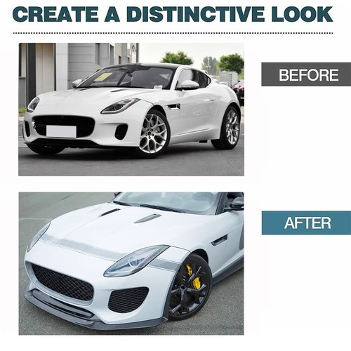 Alerón de barbilla de parachoques delantero de fibra de carbono real para Jaguar F-Type Base 2017-2019 - Imagen 4 de 12