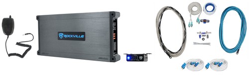 Rockville DBM50 4000 Watt/980w RMS 5 Channel Marine/Boat Amplifier+Mic+Amp Kit - Picture 1 of 12