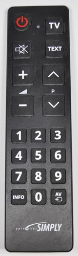 Universal Simply TV Fernbedienung große Tasten