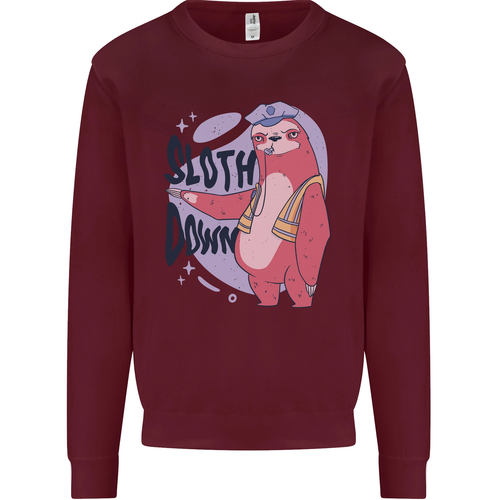 Sloth Down Policeman Funny Kids Sweatshirt Jumper - Picture 23 of 82