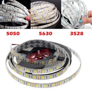 5M 5630 5050 3528 3014 SMD 300 600Leds Flexible Led Strip Light Waterproof DC12V