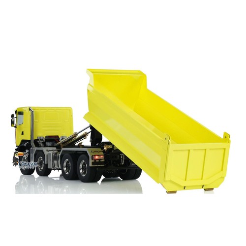 Metal 1/14 Hydraulic RC 8x8 Roll Off Dumper Truck Differential Lock Axles 3Speed - Foto 9 di 12
