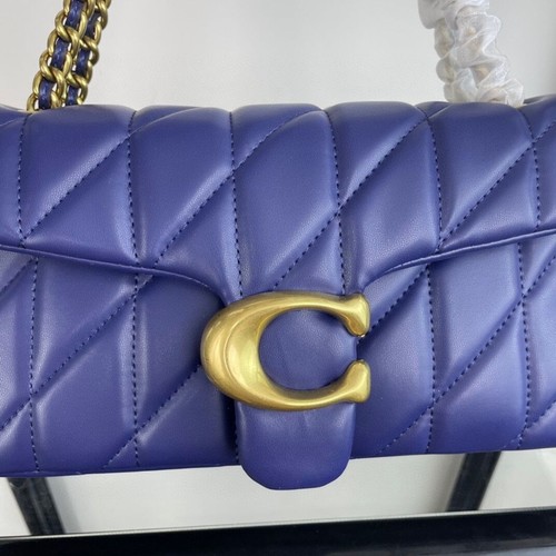 Borsa a tracolla Coach CP150 Navy Tabby 26 outlet in pelle - Foto 2 di 6