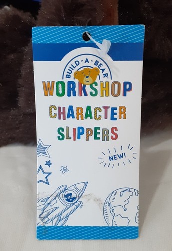 Build A Bear Workshop Affe Hausschuhe Haus Schuhe Jugend (Größe - 12/13) Brandneu - Bild 11 von 12