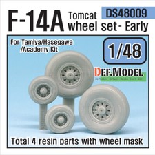 DEF.MODEL, DS48009, F-14A Tomcat Wheel set-Early (for TAMIYA 1/48) , 1/48
