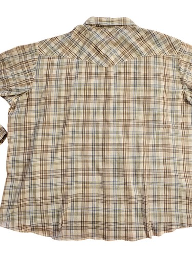 Vintage Wrangler Plaid Pearl Snap Long Sleeve Shirt Western Mens Size 3XL - Picture 9 of 13