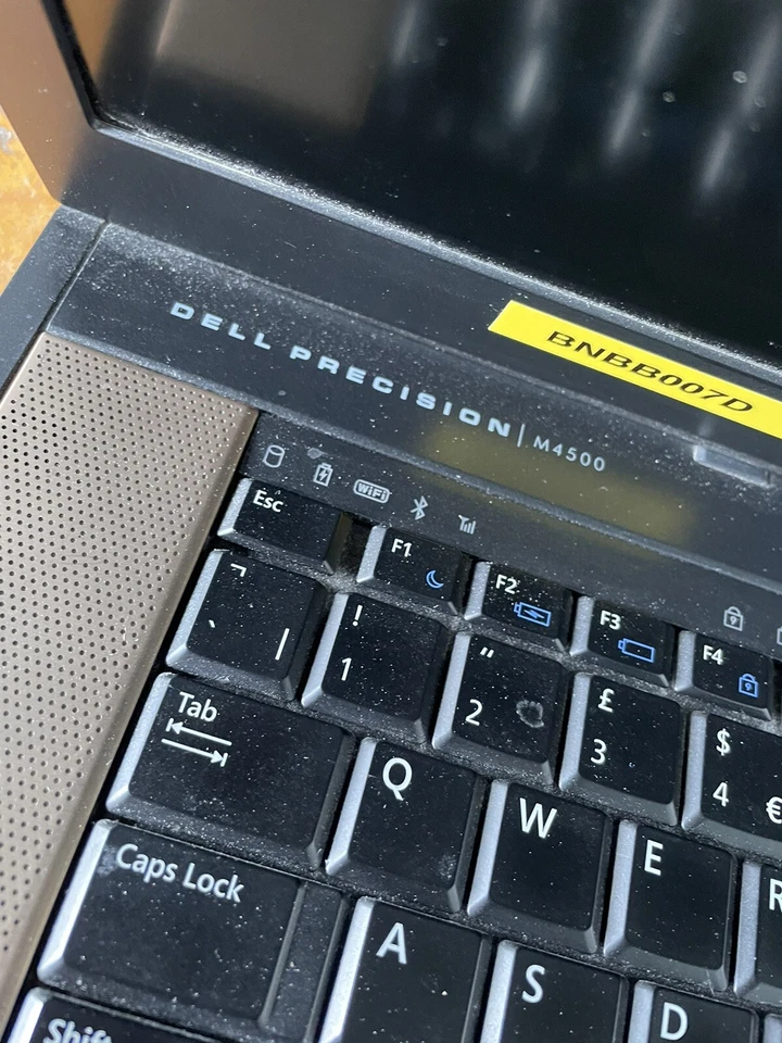 Dell Precision M4500 15.6" Core i7cpu Q740 @ 1.73Ghz Laptop Read Description - Image 3 of 4