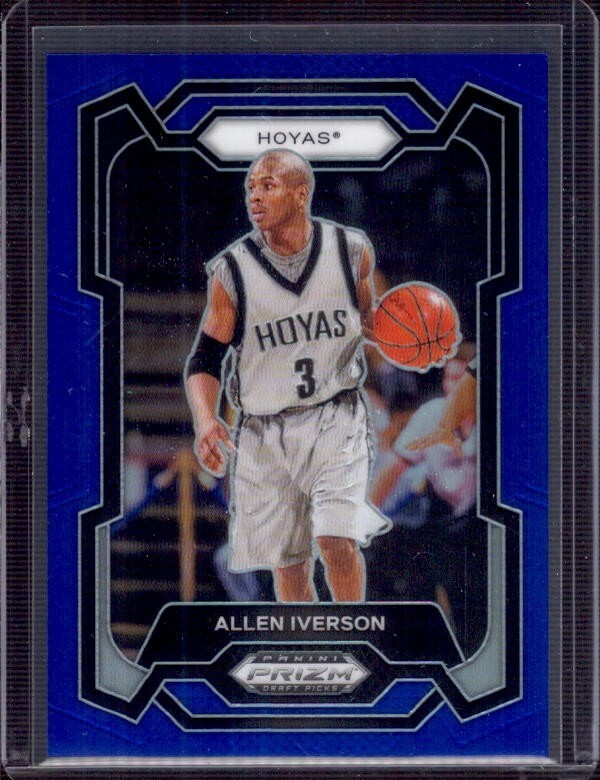 ALLEN IVERSON 2024 Panini Prizm Draft Picks #33 Blue Prizms #088/199