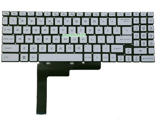 New MSI Sword 17 A11SC A11UD A12UD A12UE A12V A13V A13UDX Keyboard US Backlit - Picture 2 of 3