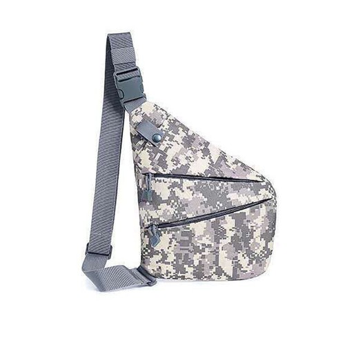 Men's Business Travel Sling Canvas Chest Pack Crossbody Anti Theft Shoulder Bag - Picture 9 of 20