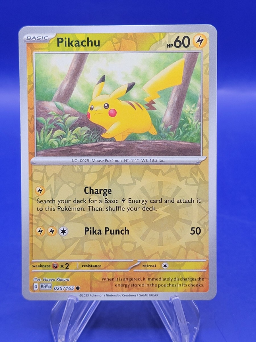 ピカチュウ REVERSE HOLO SV2 025/165 ポケモン 151 Pikachu 025/165 sv2a 2023 Pokémon 151 Reverse Holo Japanese