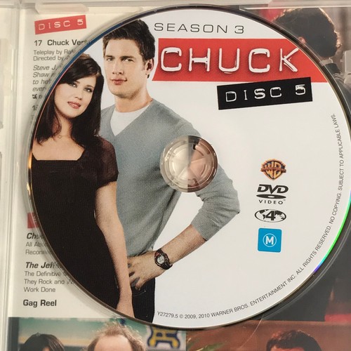 Chuck The Complete Third Season 5 Disc Set DVDs - Picture 9 of 10