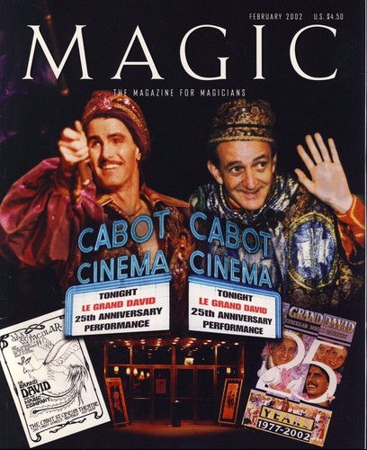 Le Grand David 25 aniversario Cabot Cinema Magic Magazine for Magicians febrero 2002  - Imagen 1 de 2