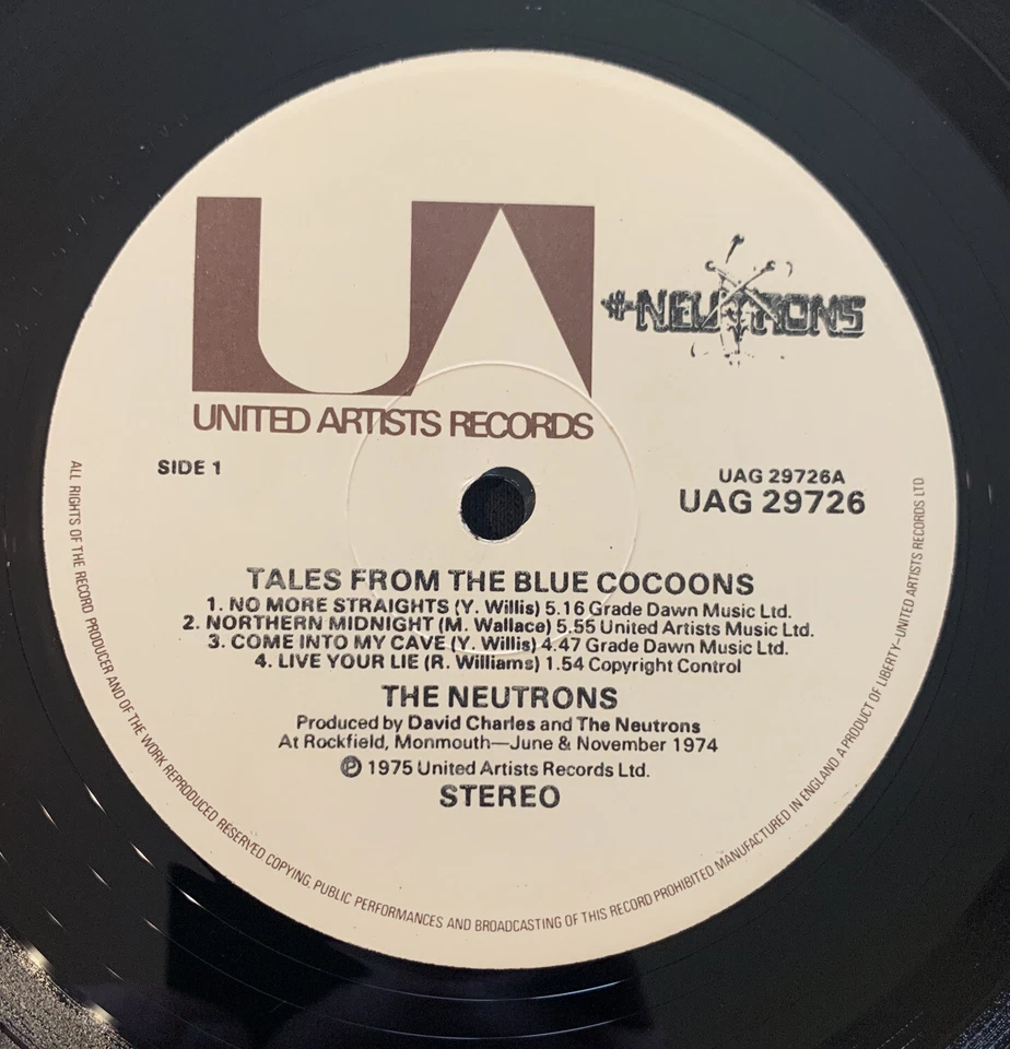 The Neutrons Tales From The Blue Cocoons LP Prog Rock Record Vinyl A2-B1 Pecko - Image 3 of 4