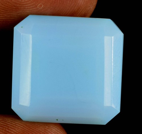 Mexican Blue Welo Opal 27.50 Ct Natural Octagon Gemstone Free Certificate B99309 - Picture 3 of 10