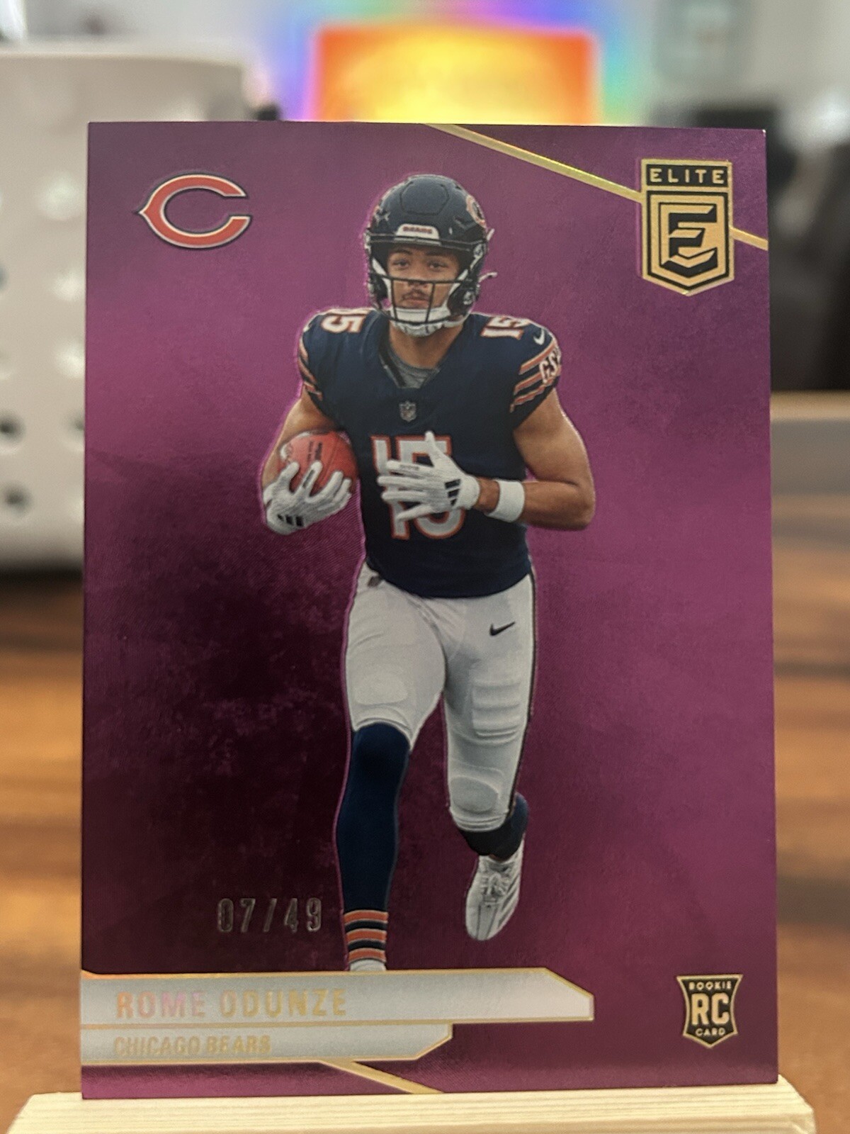 2024 Panini Donruss Elite - Rookies #103 Rome Odunze Purple /49 (RC)