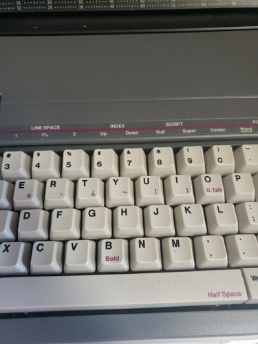Máquina de escribir eléctrica portátil Smith Corona 5A SL 470 con cubierta probada y cinta nueva - Imagen 5 de 24