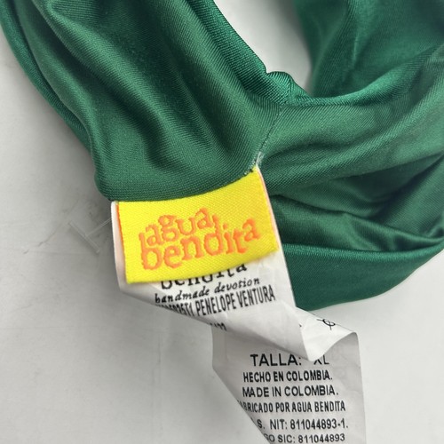 Agua Bendita bikini fondo donna XL verde nuoto fondo vita pieghevole penelope - Foto 2 di 4
