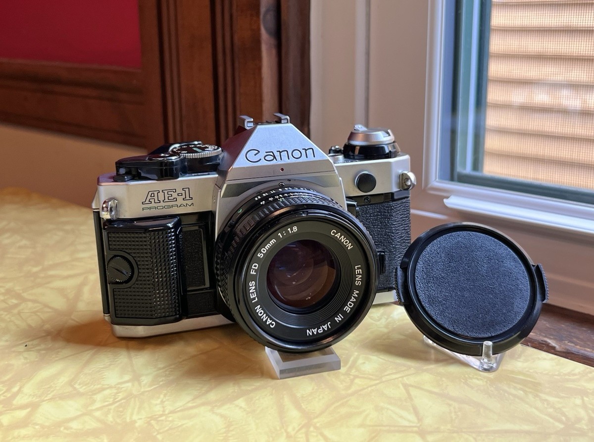 Canon AE-1 Program 35mm Film SLR Camera with Canon FD 50mm Canon AE-1 Program 35mm Film SLR Camera with Canon FD 50mm