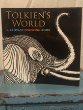 JJ Tolkien  World : A Fantasy Coloring Book Brand New