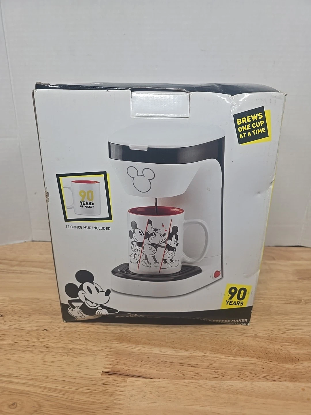Disney Mickey Mouse 90th Anniversary Single Serve Coffee Maker with 12 oz Mug
Opens in a new window