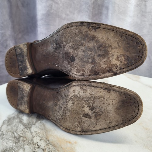 Alexander McQueen Botas con Cordones Puntera Gorra Para Hombre Talla 43 Marrón - Imagen 18 de 18